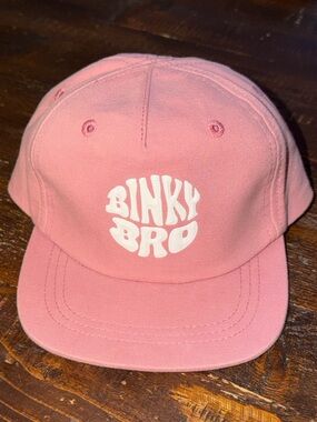Salmon Binky Bro infant hat